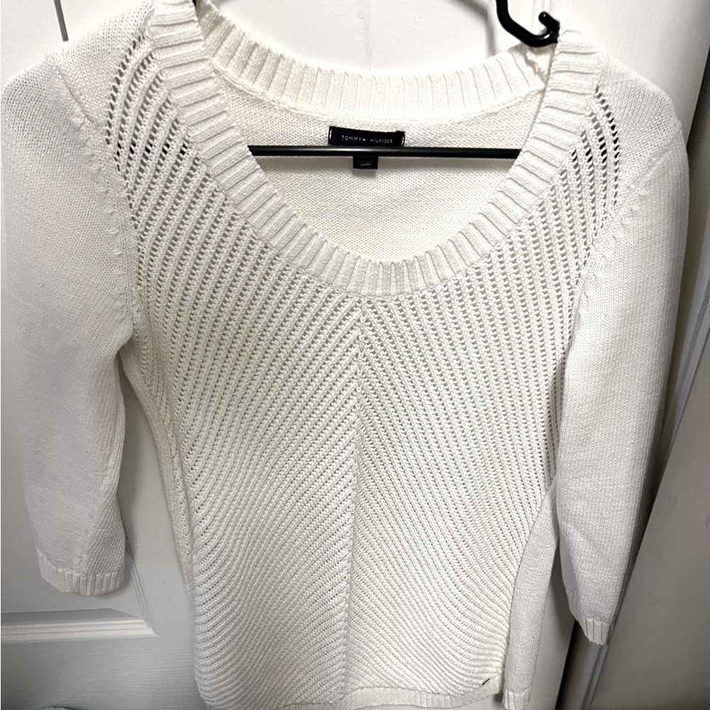 Tommy Hilfiger White Sweater